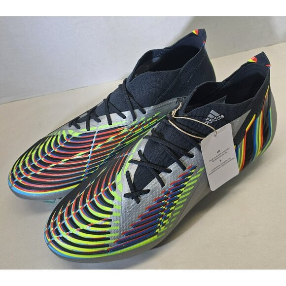 Adidas Unisex Predator Edge.1 Firm Ground Soccer Cleats Men's 12.5/Women's 11.5 - Picture 3 of 16